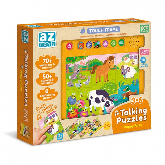 Talking Puzzles 3x6 Happy Farm